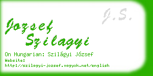 jozsef szilagyi business card